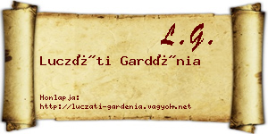 Luczáti Gardénia névjegykártya